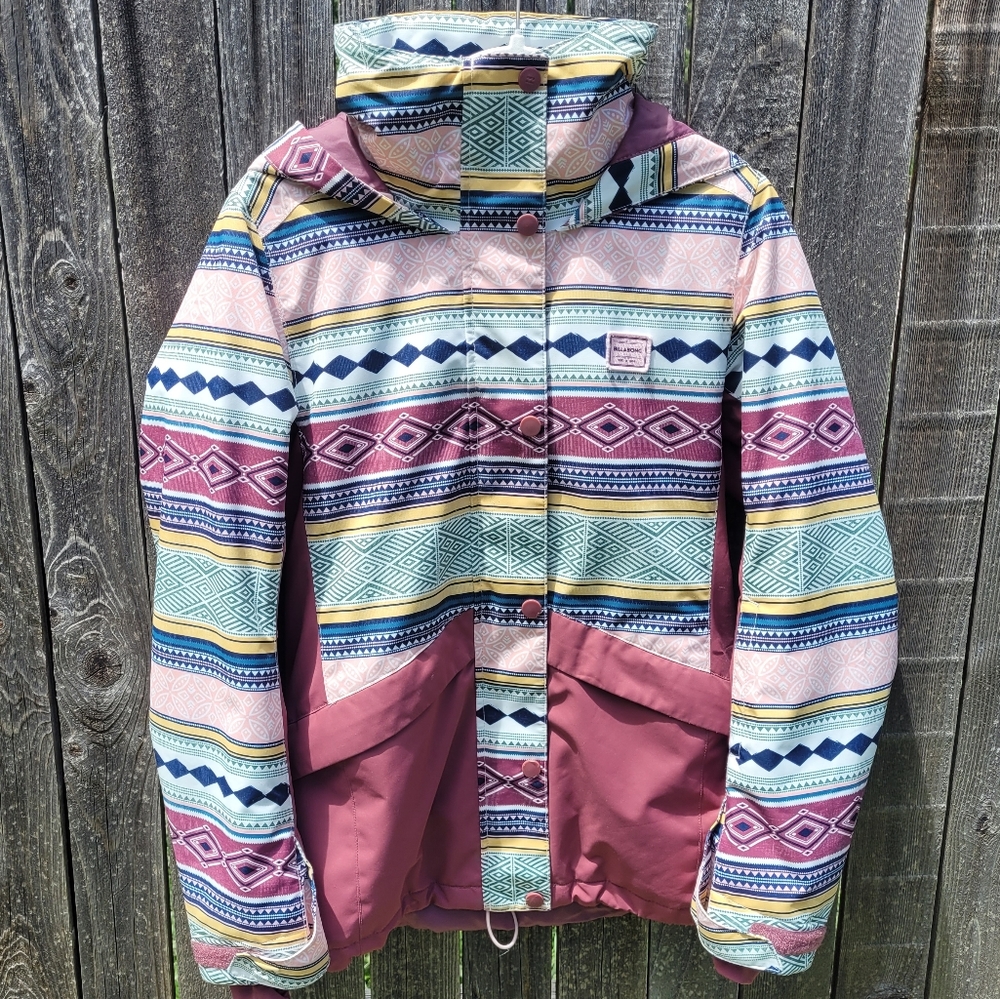 Billabong Multicolor Patterned Ski Jacket - image 1